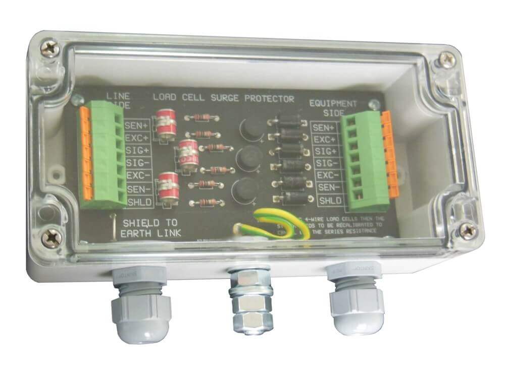 IQ640 triple stage surge protection circuitry for load cells